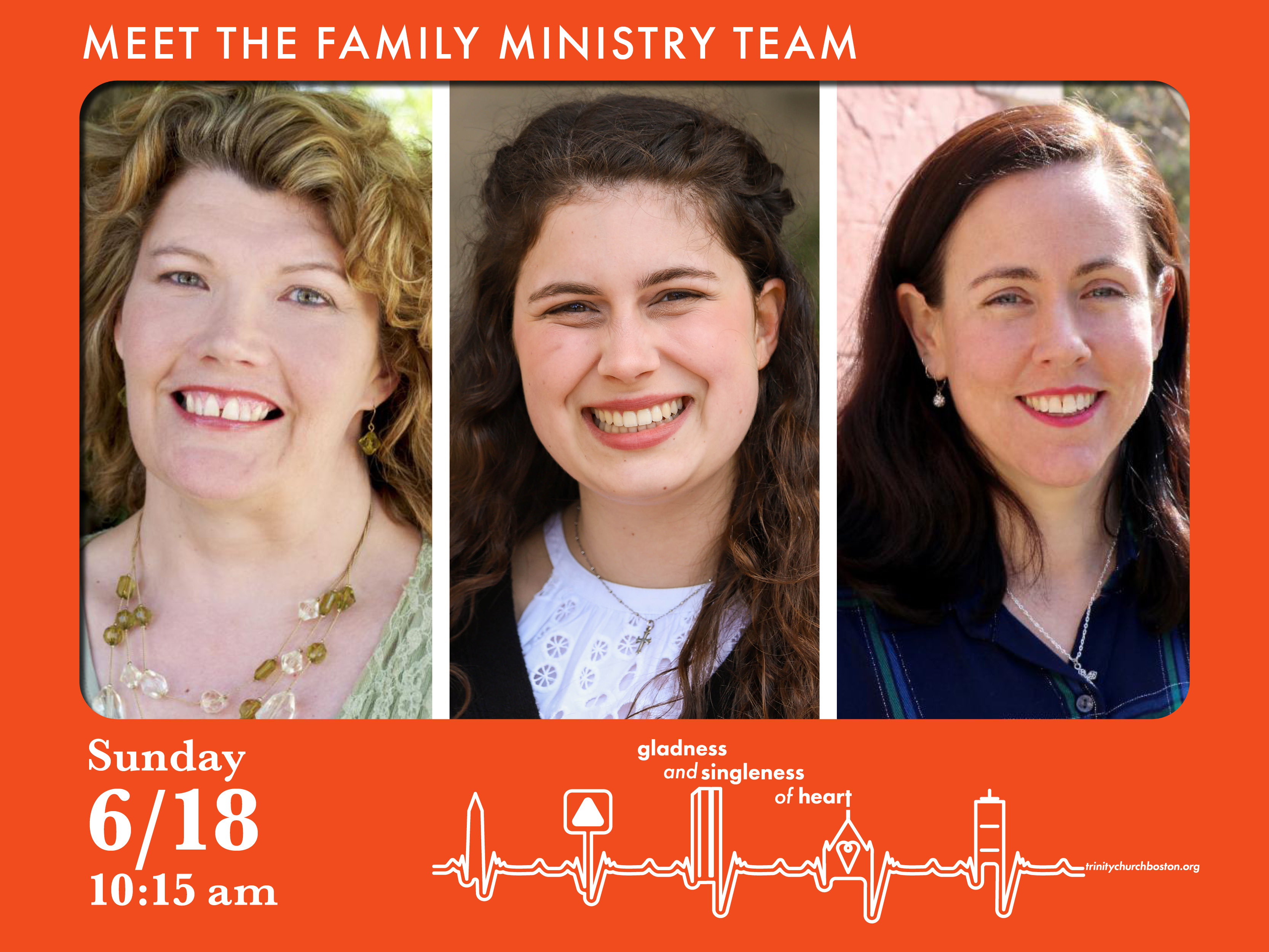 Meet the Family Ministry Team • Sunday, 6/18, at 10:15 am