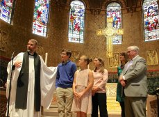 The Allen family was introduced to the parish on April 28, 2019