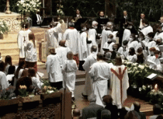 a gif of the Easter Day 2022 procession in to the Chancel at Trinity Church Boston