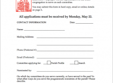 The first page of the application form.