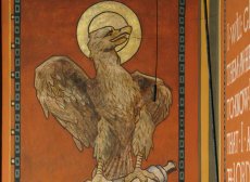 The eagle representing John the Evangelist, from a Trinity mural.